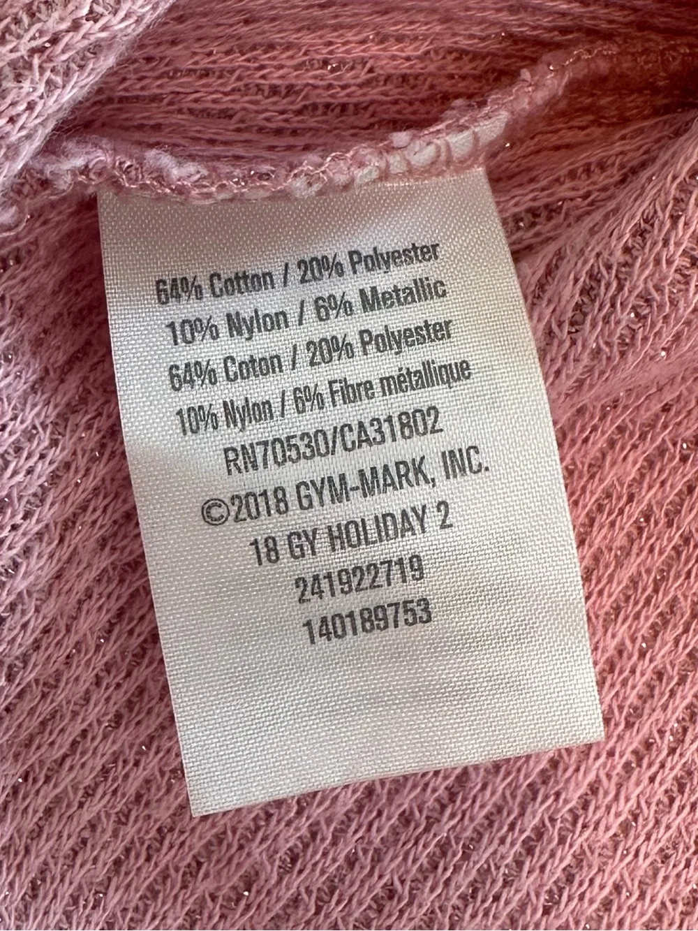 Gymboree Long Sleeve Sparkling Pink T-Shirt Bundle Girls Size X-Large